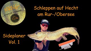 Schleppen auf Hecht am RurseeObersee mit Sideplaner  Vol1 [upl. by Asiaj244]