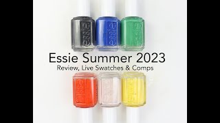 Essie Push Play Summer 2023 Collection Review Live Swatches amp Comparisons [upl. by Ariom]