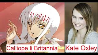 Calliope li Britannias English and Japanese Dub voice reveal [upl. by Waite]