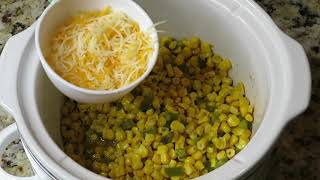 How to make a cream cheese amp corn casserole [upl. by Lartnom]