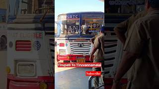 Tirupati To Tiruvannamalai Buses shorts bus buslover ytshorts [upl. by Tremml731]