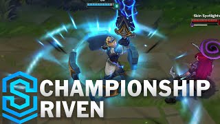 Championship Riven 2016 Skin Spotlight  League of Legends [upl. by Ativoj]