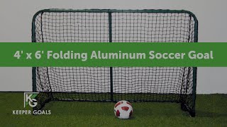 4 x 6 Folding Aluminum Soccer Goal [upl. by Ursal351]