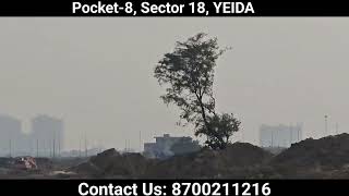 Yamuna Authority Plots Development video of Pocket 8 Sector 18 Yeida Call 8700211216 [upl. by Elvera364]