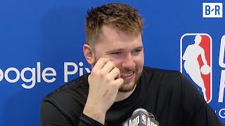 Luka Doncic Downplays Trash Talk After GameWinner I was speaking Slovenian  2024 NBA Playoffs [upl. by Mccurdy526]