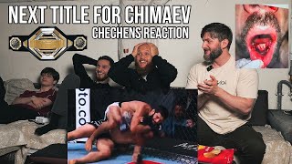 Khamzat Chimaev vs Robert Whittaker Full Fight  BSB team reaction ufc308 [upl. by Wirth354]