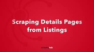 Scraping Details Pages from Listings [upl. by Wolfort]