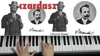 monti czardasz EASY TUTORIAL for piano [upl. by Fennie]