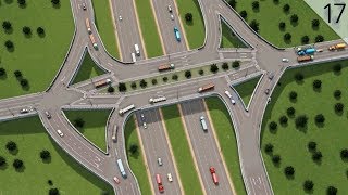 Cities Skylines  Diverging Diamond Interchange and Forestry Area City Build Episode 17 [upl. by Illil]