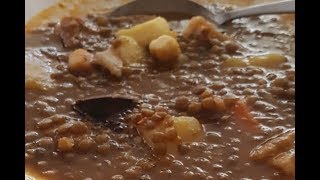 👨🏻‍🍳 Receta Lentejas con chorizo CASERA Y TRADICIONAL [upl. by Haseefan]