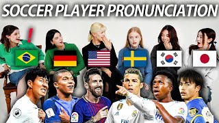 Cristiano Ronaldo Or Lionel Messi  Football Player Pronunciation DifferenceBRUSDESEKRJP [upl. by Ivets768]