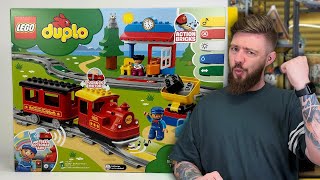 POCIĄG PAROWY 🚂 LEGO DUPLO 10874 RECENZJA [upl. by Tirrell]