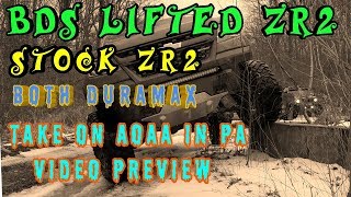 BDS lifted Duramax ZR2 off road at AOAA in PA  VIDEO PREVIEW [upl. by Ireg172]