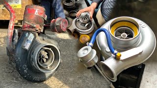 Repairing Turbocharger Of Truck Who Clean The Runway of airbase [upl. by Adnahcir]