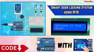 RFID Door Lock Access Control System  Smart Door Lock with RFID and Arduino Uno  MINI Projects [upl. by Anitteb]