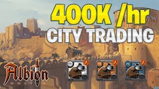 400kHOUR City Trading  Albion Online Silver Making Guide [upl. by Stubbs]