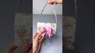 How to make purse with paper se purse kaise banate hain purse making at home with paper craft ideas [upl. by Bettencourt]