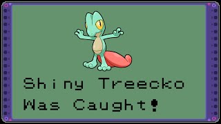 Shiny Treecko on Pokémon Omega Ruby 481SRs 1st Shiny Route Quest [upl. by Attenad]