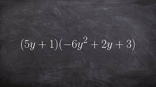 Multiply a Binomial by a Trinomial Using Distributive Property  Math Tutorial [upl. by Booker]