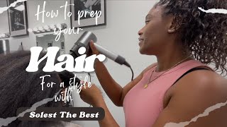 What To Do Before Your Braid Appointment  How to blow dry amp trim hair [upl. by Hoshi]