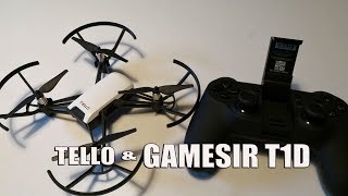 Ryze Dji Tello configurer manette gamesir T1D [upl. by Xel529]