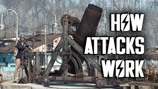 How Settlement Attacks Work  Fallout 4 [upl. by Yenaled]