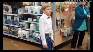 YODELING COUNTRY WALMART KID SINGING EDM REMIX BEST ONE YET WITH LYRICS [upl. by Lazor]