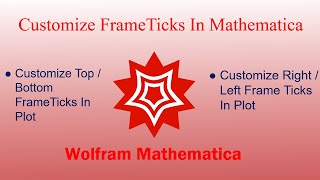 How to customize the FrameTicks In Mathematica  How to add second Xaxis on the top frame [upl. by Love523]