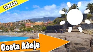 Costa Adeje Tenerife Spain Tour of beach and resort [upl. by Eniksre84]