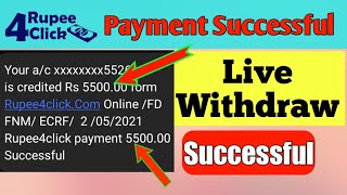 Rupee 4 Click Live Withdrawal  Rupee 4 Click Payment Proof  Rupee 4 Click Withdraw  Rupee 4 Click [upl. by Berliner]