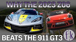 2023 Corvette Z06 vs 911 GT3 Track Car Comparison [upl. by Evelunn664]