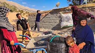 Finishing the Cement roof by Grandmas Family [upl. by Akkimat254]