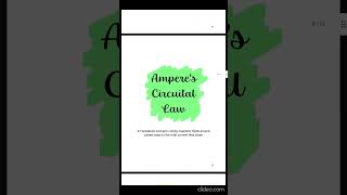 Physics Project  Class 12  Amperes Circuital Law  PDF Link in description A [upl. by Mallory580]