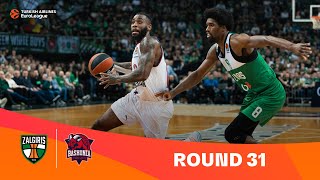 Zalgiris KaunasBaskonia VitoriaGasteiz  Round 31 Highlights  202324 Turkish Airlines EuroLeague [upl. by Kurzawa]