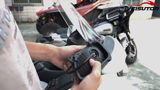 Installation of Rearview Side Mirrors LED Turn Signals for Honda Gold Wing GL1800 [upl. by Eastman831]