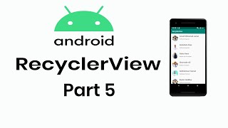 Android RecyclerView  RecyclerView SetOnClickListener  Part 5  Android Development [upl. by Yrac]