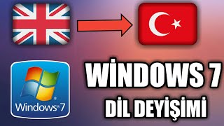 Windows 7 Başlangıç Dilini Türkçe Yapma programsız 2021 [upl. by Dnumde]