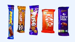 Dairy milk unboxing chocolate KitKat Vs Fuse Vs 5Star Vs Perk chocolate [upl. by Arhoz495]