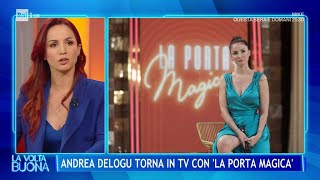 Andrea Delogu torna in Tv con quotLa porta magicaquot  La Volta Buona 21102024 [upl. by Omidyar]