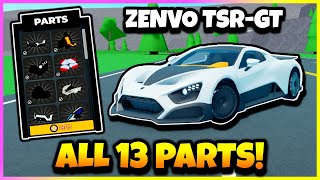 ALL 13 ZENVO PART LOCATIONS in CAR DEALERSHIP TYCOON SCAVENGER HUNT 2024 ROBLOX [upl. by Adamec]