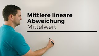 Mittlere lineare Abweichung vom Mittelwert Statistik  Mathe by Daniel Jung [upl. by Garling]