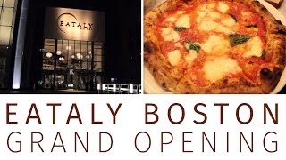 EATALY IN 2 MINUTES  Eataly Boston Grand Opening [upl. by Ladnek]