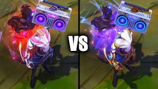 Galaxy Slayer Zed vs Mythic Chroma Comparison League of Legends [upl. by Dwayne]