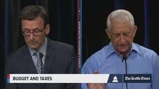 Budget Taxes Candidates Argue about Crime and Budgets [upl. by Sotnas357]