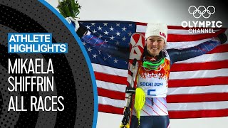 Mikaela Shiffrin 🇺🇸  Youngest Ever Alpine Skiing Slalom Champion  Athlete Highlights [upl. by Ettenwad980]