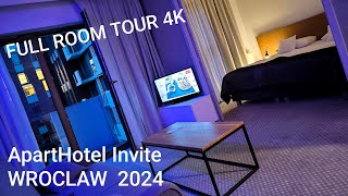 Aparthotel Invite Wroclaw  1 BEAUTIFUL room TOUR ⭐⭐⭐⭐⭐ Poland 🇵🇱 [upl. by Sansone]