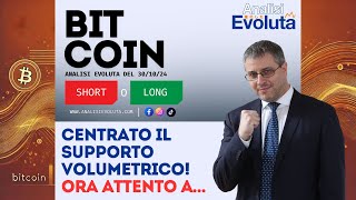 bitcoin  Centrato il Supporto Volumetrico Ora Attento a… [upl. by Highams]