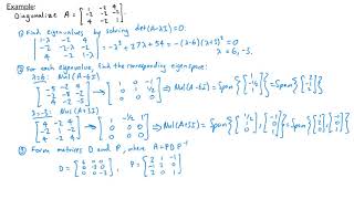 Linear Algebra  Orthogonal Diagonalization [upl. by Acire]