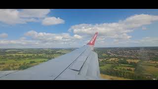 Jet2 Landing Malaga to Leeds Bradford 200824 [upl. by Madlen]