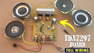 TDA7297 Amplifier Board Full Wiring amp Sound Testing in Hindi  TDA7297 IC Circuit Diagram [upl. by Snevets70]